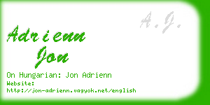 adrienn jon business card